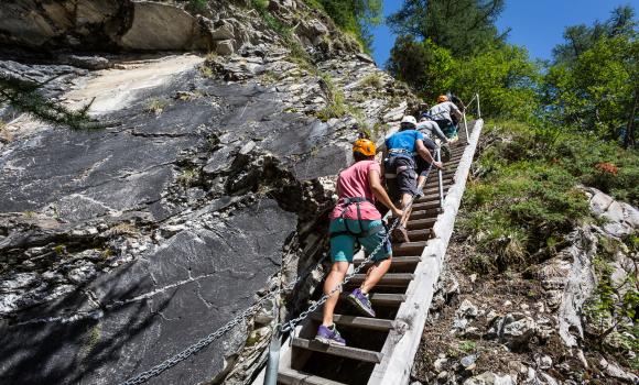 Via Ferrata in the Mauvoisin Gorge