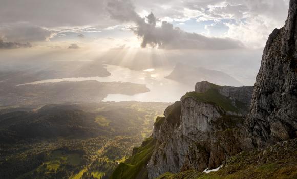 Hiking on Mount Pilatus