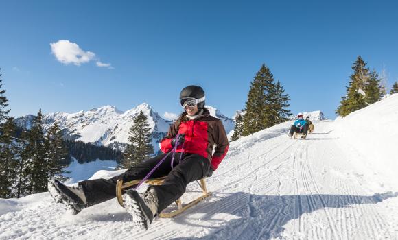 Toboggan run through unspoilt natural beauty