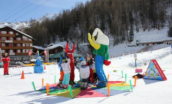 Kids Village at the Saas-Fee Swiss ski school
