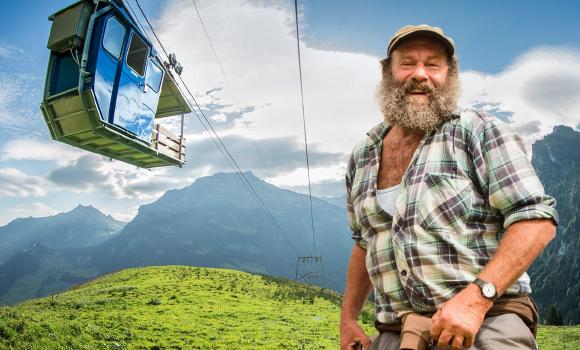Buiräbähnli Safari – Combine a hike with rides in farmers’ cable cars