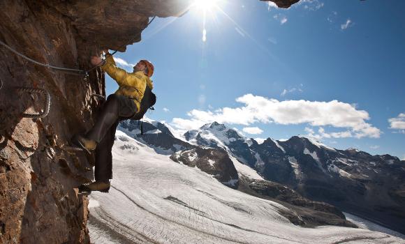 Up and down: The Fixed Rope Trail on Piz Trovat