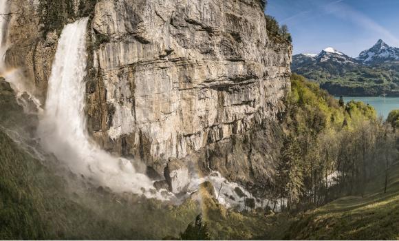 Seerenbach Falls and the Rin Spring