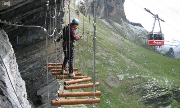 Adventure via ferrata