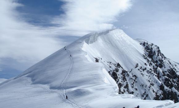 Climbing Weissmies