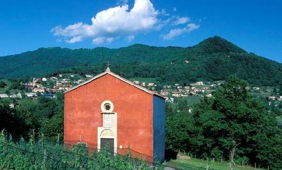 The Red Church (Chiesa Rossa) in Castel San Pietro