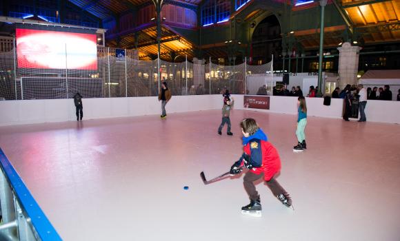 Montreux Ice Rink - skating on the shores of Lake Geneva