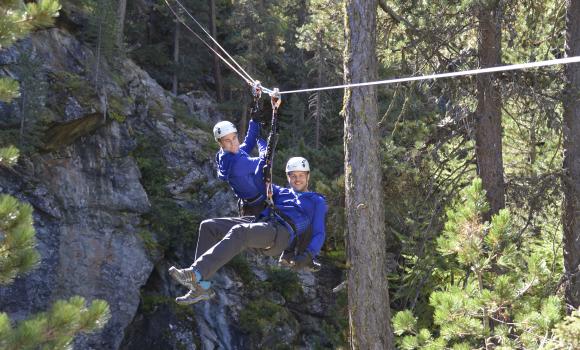 Climbing route in Gorner Gorge