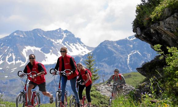 Scooter fun around Arosa