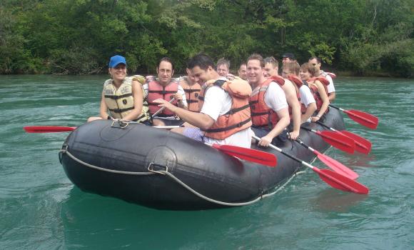 Boating on the Aare