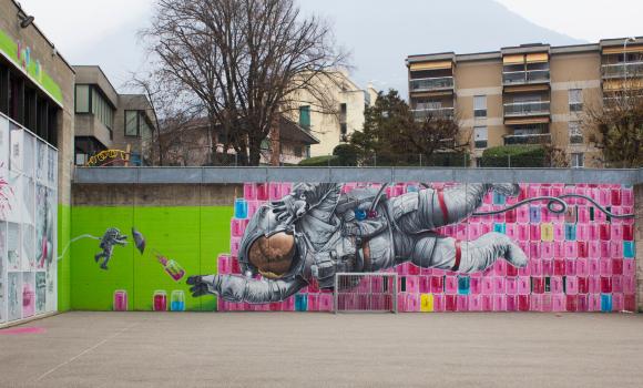Explore street art in Lugano