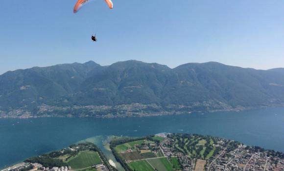 High above Lake Maggiore
