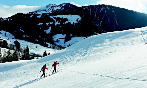 Skiing tour with Sébastien