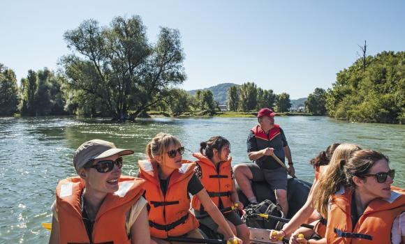 A ride in a rubber raft