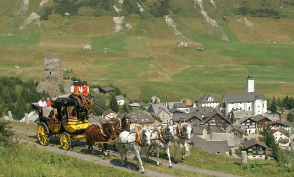 Stagecoach across the Gotthard