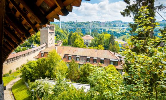 Accessible fortifications in the town of Fribourg