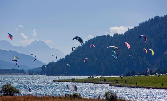 Lake Silvaplana, a kitesurfing gem