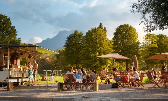 I bar estivi di Lucerna in riva all’acqua