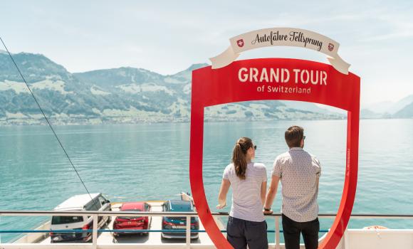 Postazione Fotografica Traghetto per Auto del Lago di Lucerna