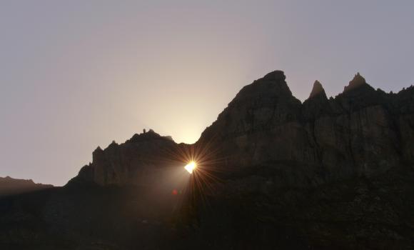 Martinsloch - "Finestra del sole" nella roccia