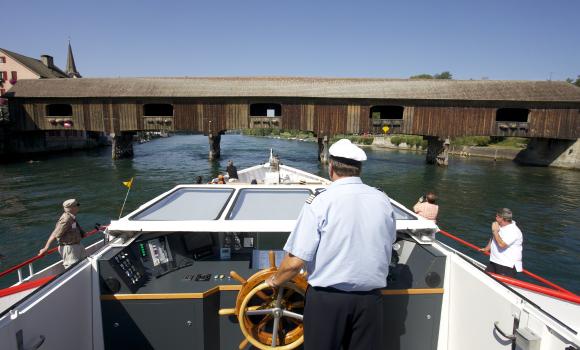 Capitaine de navire sur le Rhin