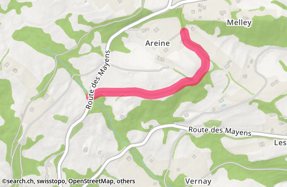 Route d'Areine 21977, 1976 Erde