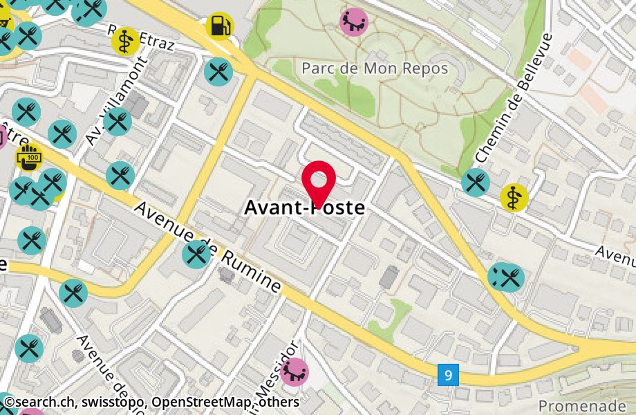 Avenue de l'Avant-Poste 9, 1005 Lausanne