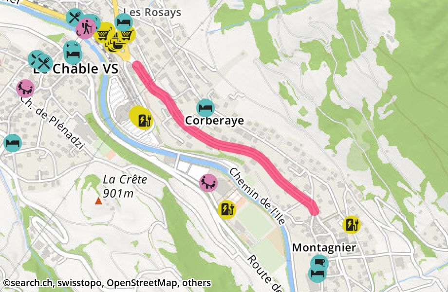 Route de Montagnier, 1934 Le Châble