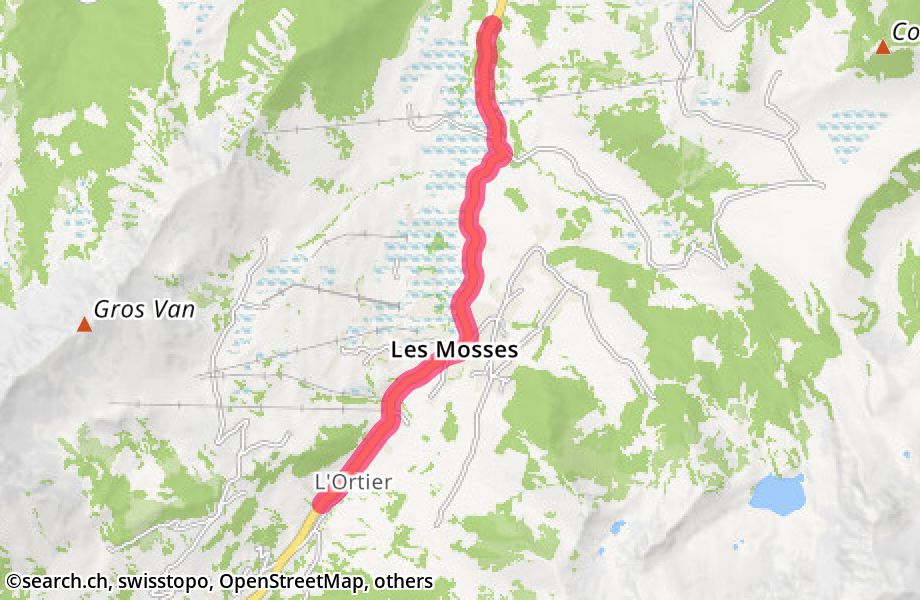 Route du Col des Mosses, 1862 Les Mosses