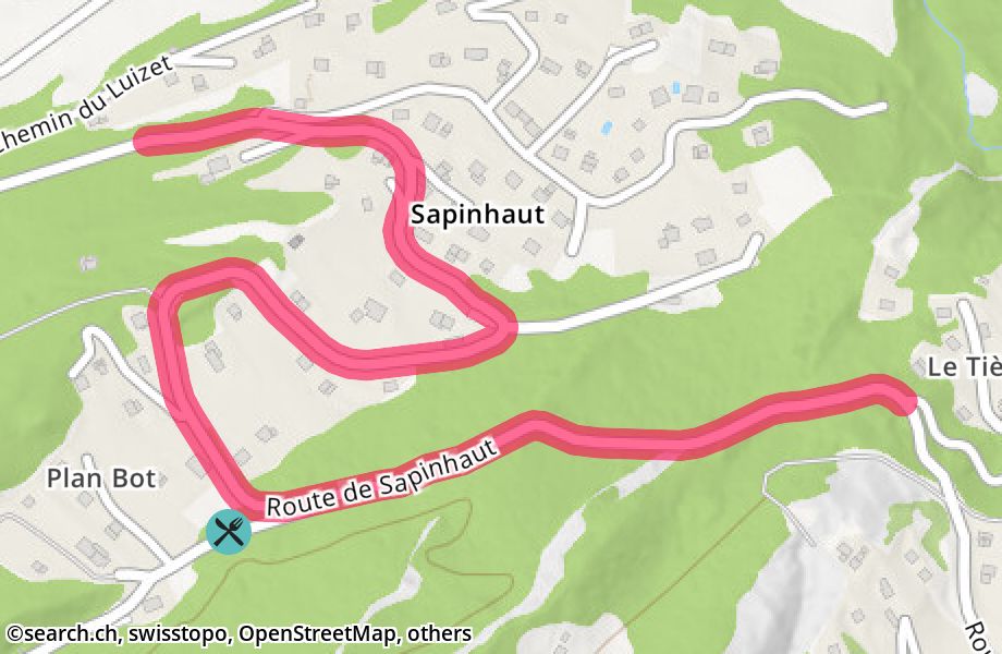 Route de Sapinhaut, 1907 Saxon