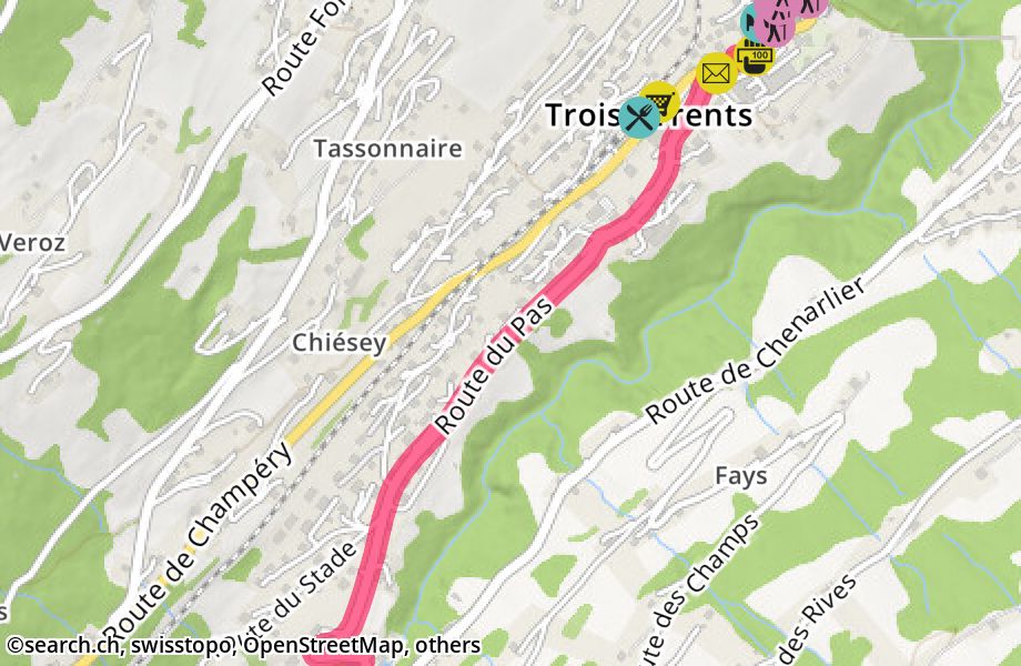 Route du Pas, 1872 Troistorrents