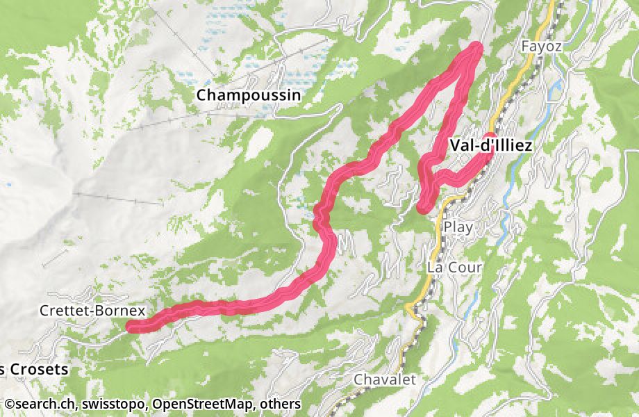 Route des Crosets, 1873 Val-d'Illiez