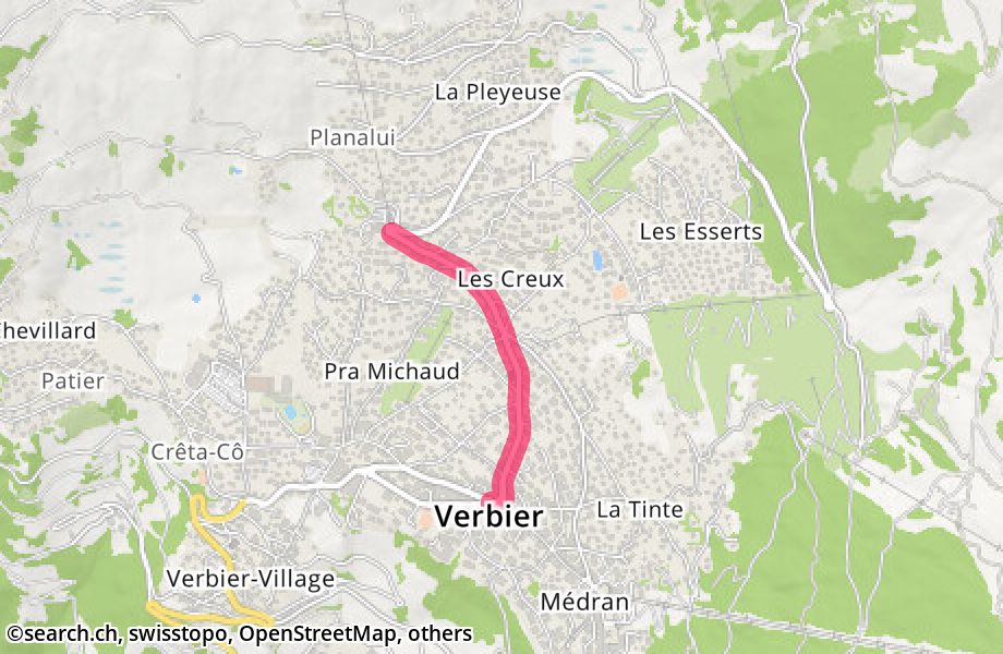Route des Creux, 1936 Verbier