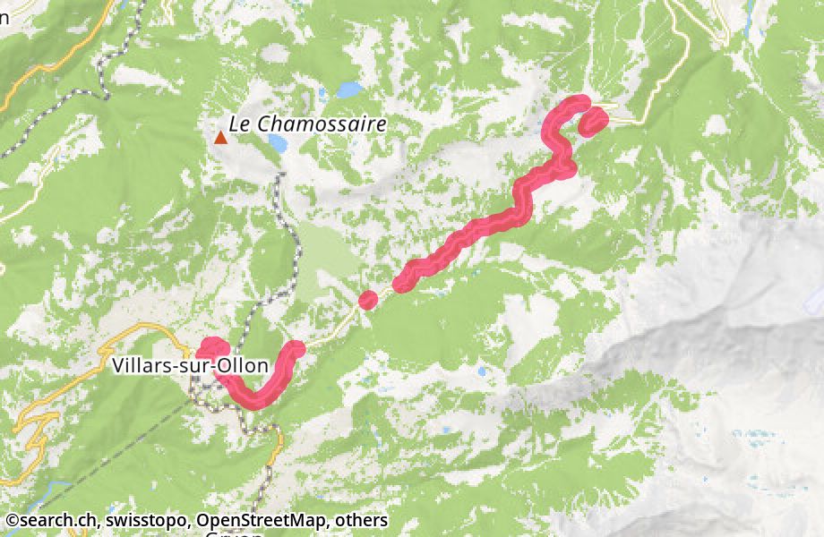 Route du Col de la Croix, 1884 Villars-sur-Ollon