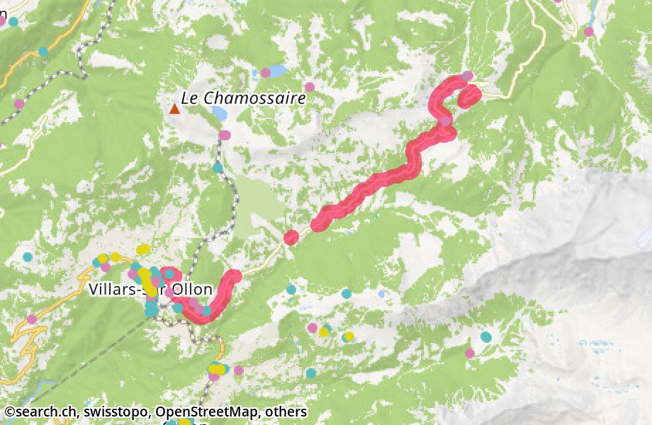 Route du Col de la Croix, 1884 Villars-sur-Ollon