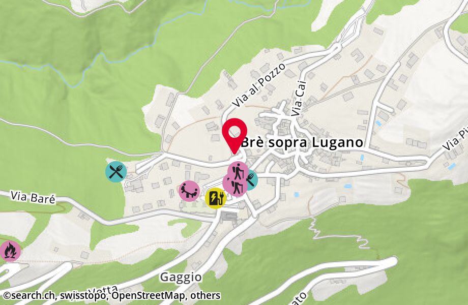 Via al Pozzo 5, 6979 Brè sopra Lugano