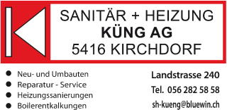 Sanitär+Heizung Küng AG