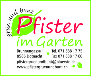 Pfister grün und bunt AG