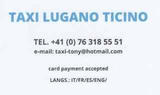 Taxi Lugano Ticino