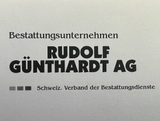 Bestattungsunternehmen Rudolf Günthardt AG