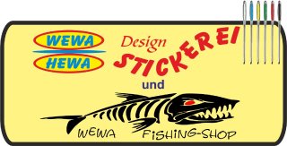 WEWA Fishing-Shop / Design Stickerei WEWAHEWA